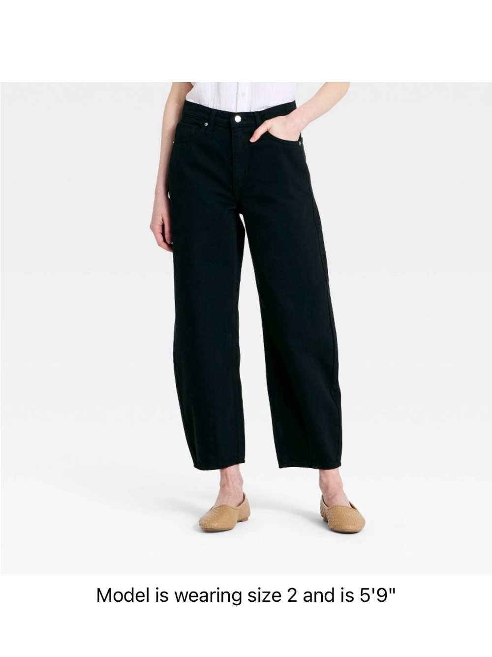Universal Thread High Rise Easy Barrel Jean